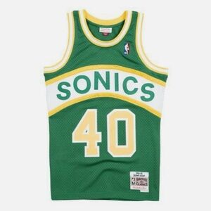 Green Sonics Basketball Jersey Kemp